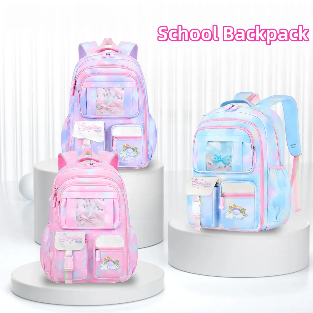 Girl School Backpack Cute Rainbow Schoolbag Large Capacity Backpacks Multifunction Fashion Laptop Travel Bag For Kids Teens
Girl School Backpack Cute Rainbow Schoolbag Large Capacity Backpacks Multifunction Fashion Laptop Travel Bag For Kids Teens