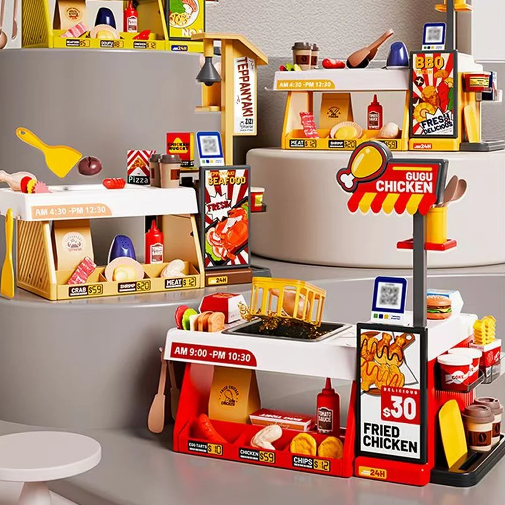 Mini Playhouse Simulation Fried Chicken Shop Cooking Utensils Set BBQ Store Kitchen Variable Color Food Kitchenwaer Kids Gifts
Mini Playhouse Simulation Fried Chicken Shop Cooking Utensils Set BBQ Store Kitchen Variable Color Food Kitchenwaer Kids Gifts