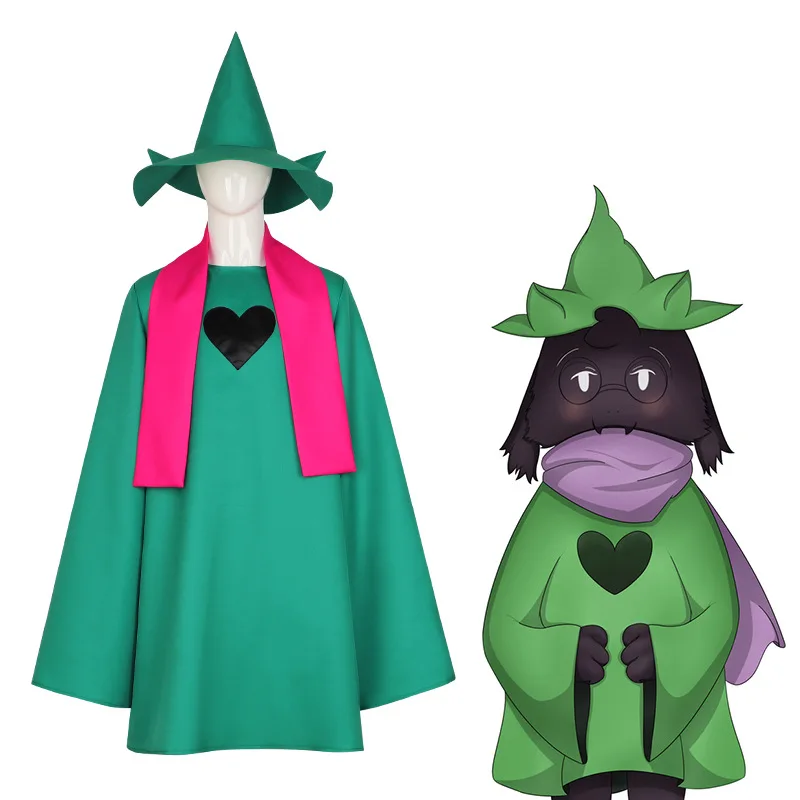 Костюм для косплея Deltarune Ralsei, толстовка с капюшоном, накидка, топ, одежда для косплея Deltarune с шапкой и шарфом, зеленый шарф
Костюм для косплея Deltarune Ralsei, толстовка с капюшоном, накидка, топ, одежда для косплея Deltarune с шапкой и шарфом, зеленый шарф