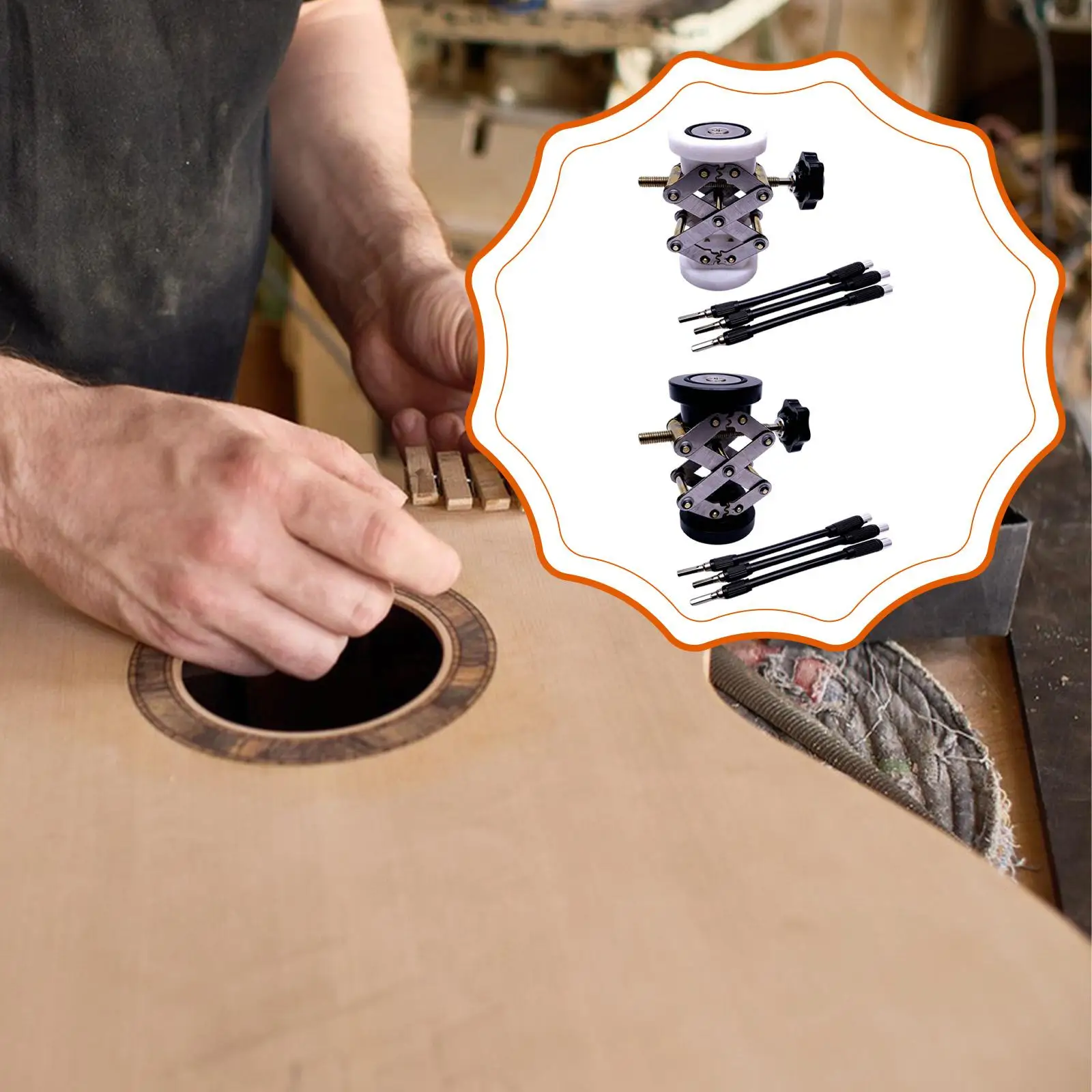 Professional Guitar Brace Repair Jack Telescoping Metal Support for Wooden Instrument Body Crack Repair
Professional Guitar Brace Repair Jack Telescoping Metal Support for Wooden Instrument Body Crack Repair