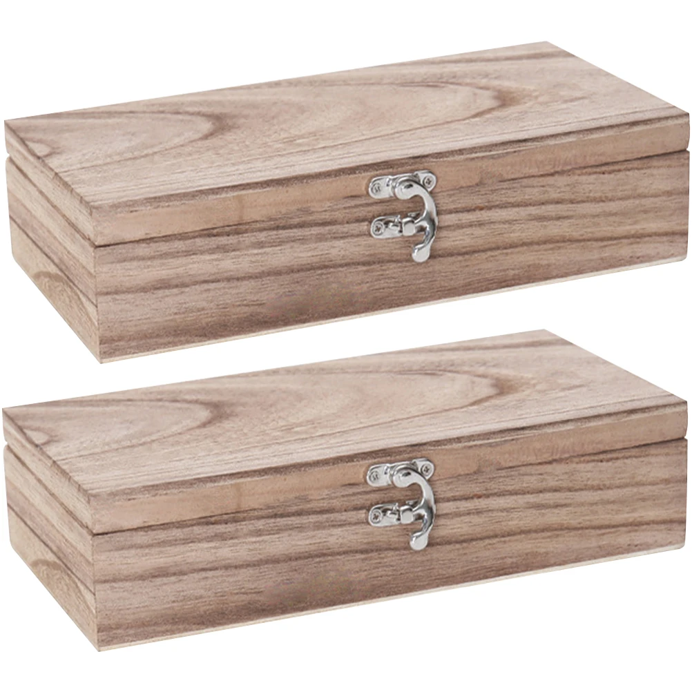 2Pcs Wooden Lidded Eyeglasses Jewelry Keepsakes ganizer Wooden Storage Box Container Craft Box Small Design Long Use
2Pcs Wooden Lidded Eyeglasses Jewelry Keepsakes ganizer Wooden Storage Box Container Craft Box Small Design Long Use