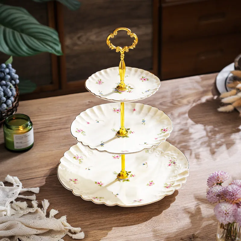 3 Tier Ceramic Cake Stand Creative British European Style Fruit Plate Candy Dessert Tower Rack Living Room Pastry Serving Tray
3 Tier Ceramic Cake Stand Creative British European Style Fruit Plate Candy Dessert Tower Rack Living Room Pastry Serving Tray