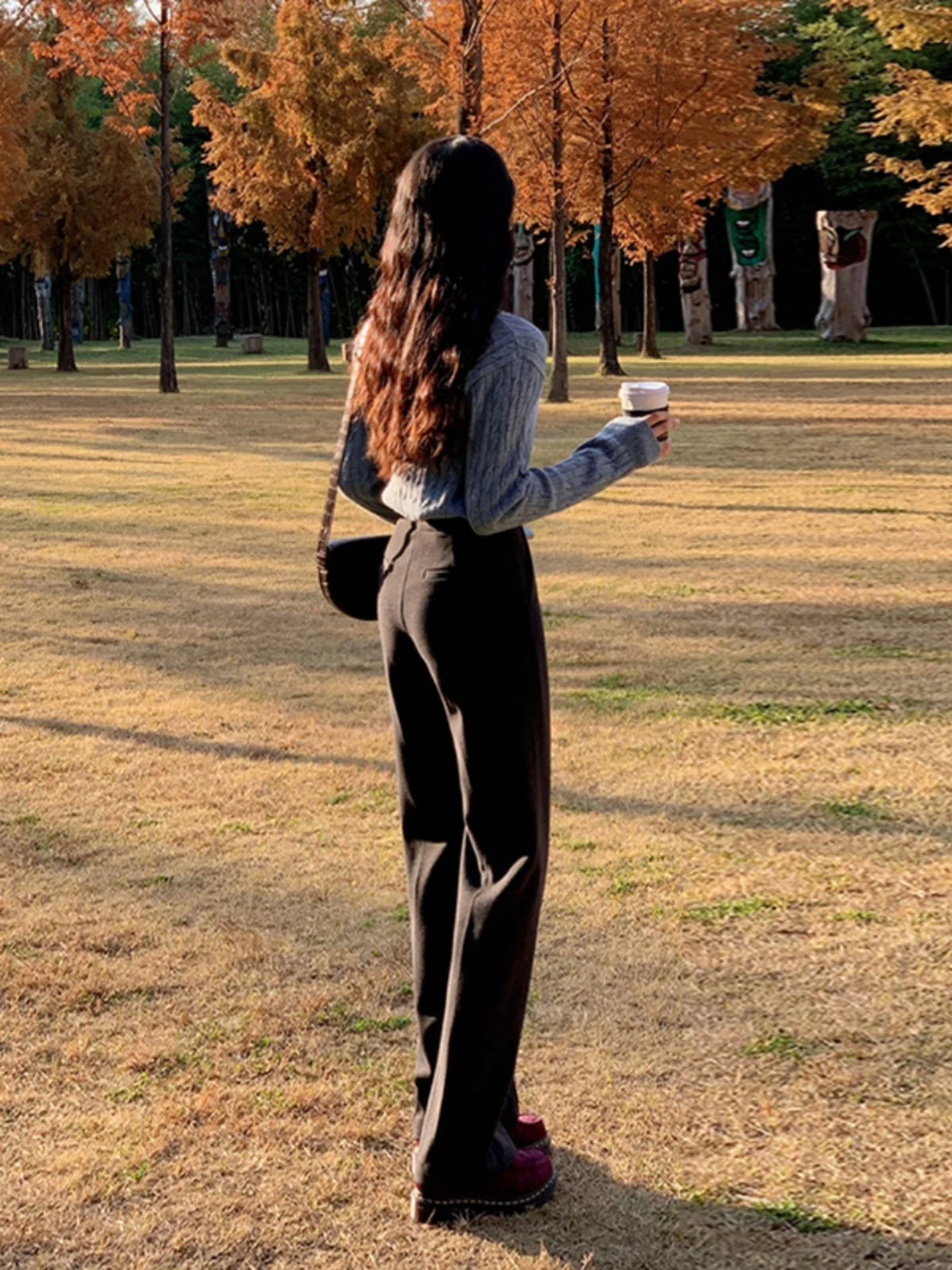 Slim Fit Wide Leg Pants High Waist Straight Cut Fce Lined Wool Blend Thiened Autumn Winter Ladies Faion Casual Pants
Slim Fit Wide Leg Pants High Waist Straight Cut Fce Lined Wool Blend Thiened Autumn Winter Ladies Faion Casual Pants