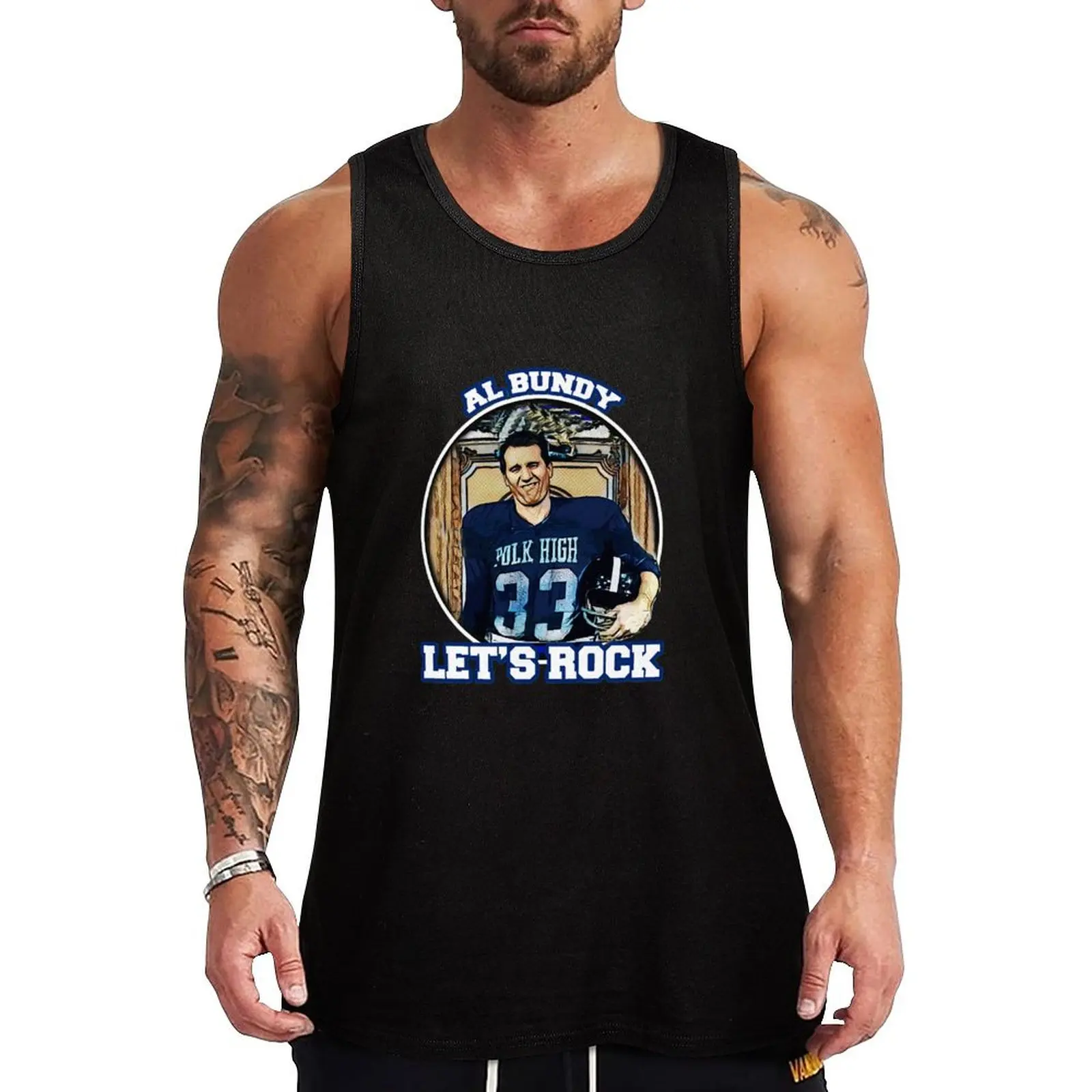Gift Men Al Bundy Lets Rock Awesome For Movie Fan Tank Top Training Athletic Tank Top Lightweight Breathable Wear
Gift Men Al Bundy Lets Rock Awesome For Movie Fan Tank Top Training Athletic Tank Top Lightweight Breathable Wear