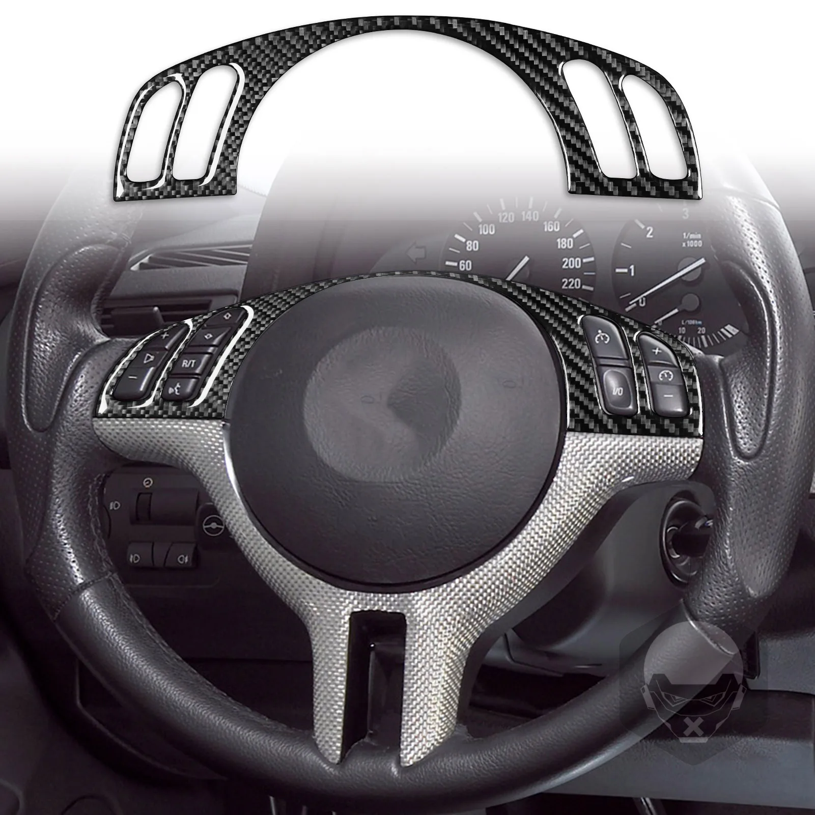 Кнопки на руль из углеродного волокна для BMW X5 E53 2000-2006, декоративные аксессуары, наклейка
Кнопки на руль из углеродного волокна для BMW X5 E53 2000-2006, декоративные аксессуары, наклейка
