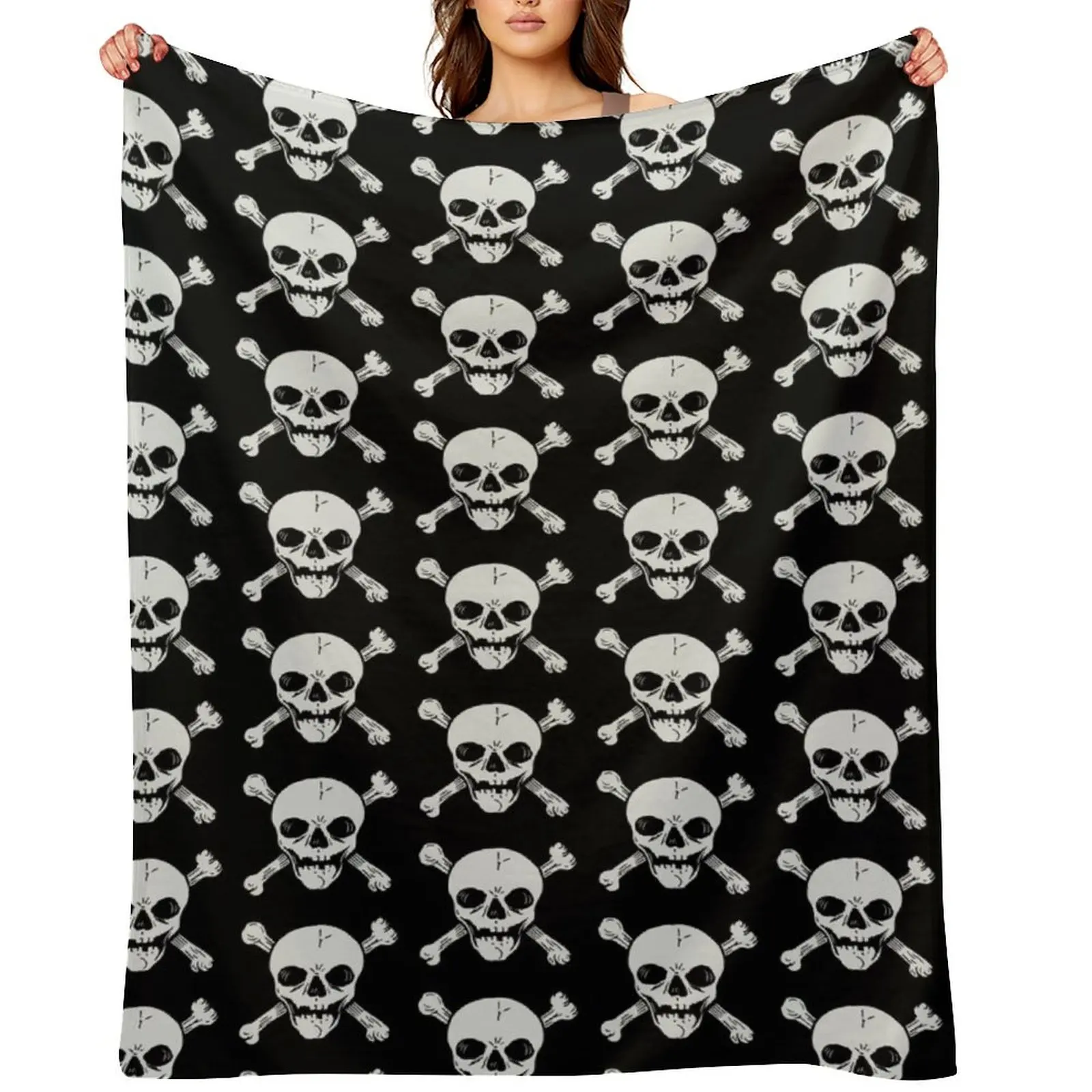SKULL AND CROSSBONES GOTH HORROR Throw Blanket Luxury Brand Giant Sofa For Baby Sleeping Bag Blankets 
SKULL AND CROSSBONES GOTH HORROR Throw Blanket Luxury Brand Giant Sofa For Baby Sleeping Bag Blankets
