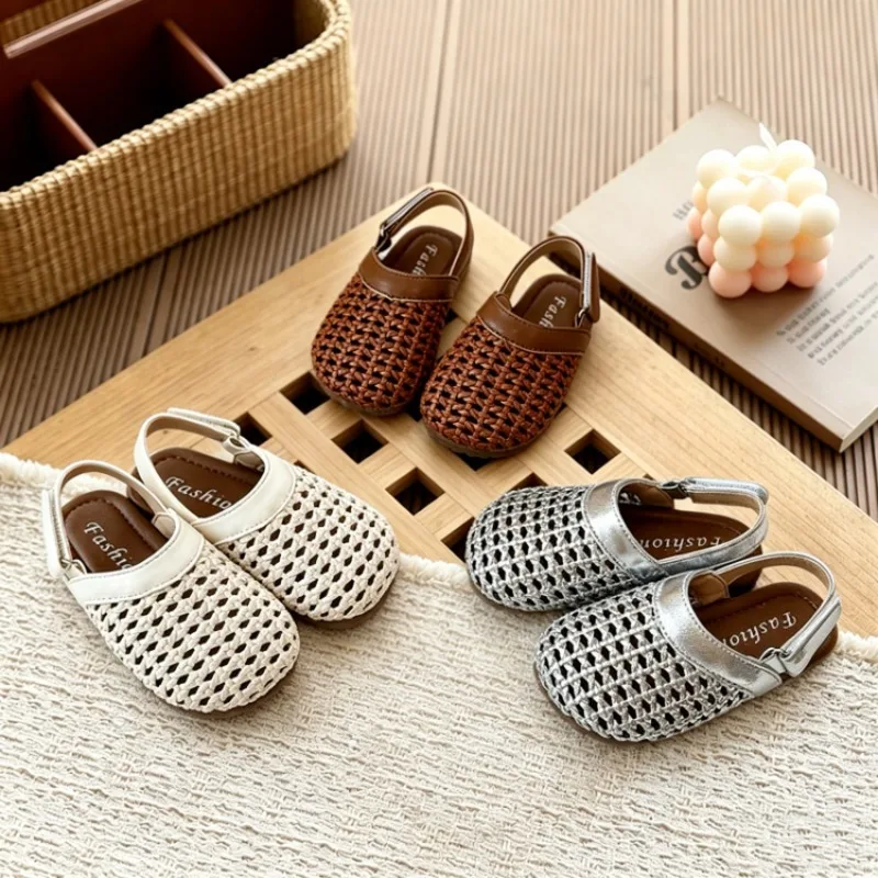 Baby Girls Boys Slippers Child’s Braided Summer Sandal with Elastic Princess Bohemia Style Beach Shoes Kids Soft Sole Flats
Baby Girls Boys Slippers Child’s Braided Summer Sandal with Elastic Princess Bohemia Style Beach Shoes Kids Soft Sole Flats