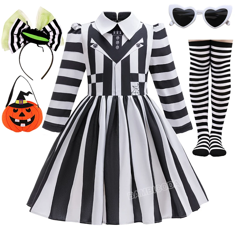 2025 Cosplay Underworld Mage Master Stripes Girls Princess Dress Carnival Disguise Party Halloween Costume Performance Uniform
2025 Cosplay Underworld Mage Master Stripes Girls Princess Dress Carnival Disguise Party Halloween Costume Performance Uniform