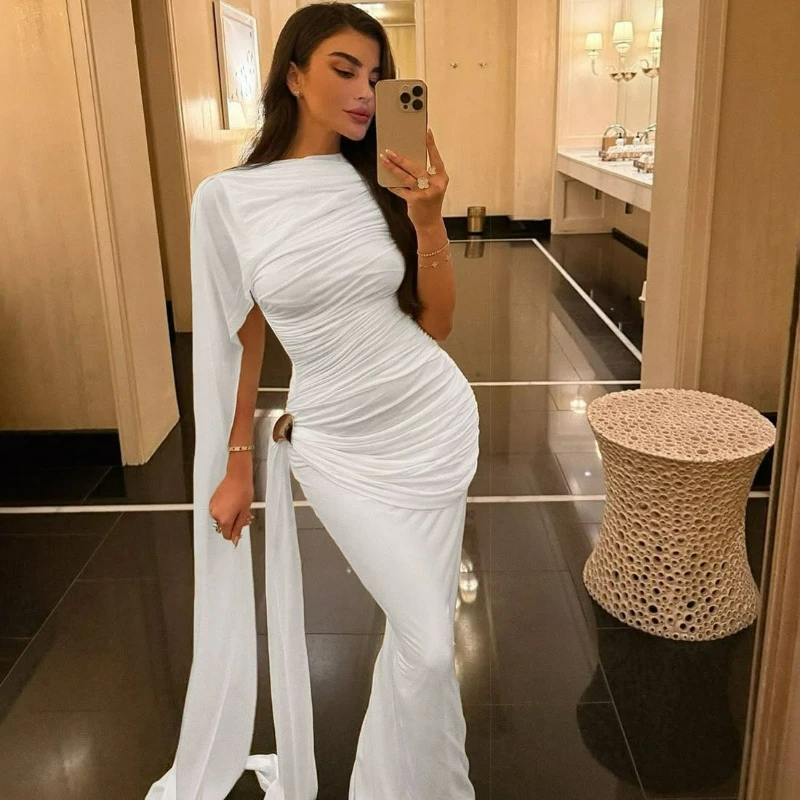 Fashionable Light Luxury Premium French Elegant Temperament Irregular Wrinkle Ribbon Design Slimming Dress for Women 2026 Summer
Fashionable Light Luxury Premium French Elegant Temperament Irregular Wrinkle Ribbon Design Slimming Dress for Women 2026 Summer