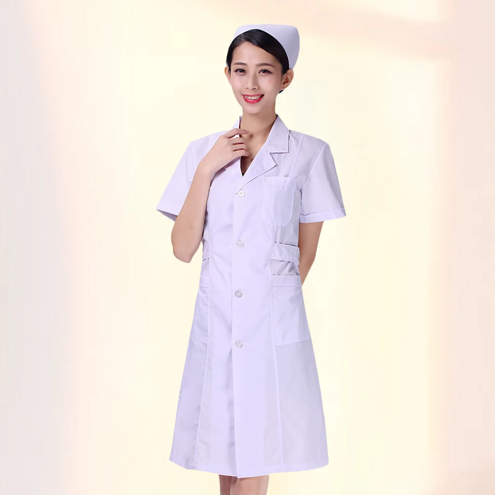 White Coat Nursing Uniform Doctor Hospital Apparel Beautician Coat Slim Design Cotton Material Short Sleeve Lab Coats
White Coat Nursing Uniform Doctor Hospital Apparel Beautician Coat Slim Design Cotton Material Short Sleeve Lab Coats