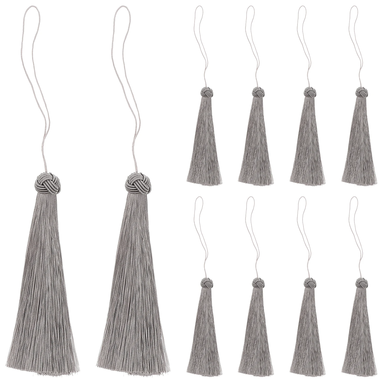 10 Pcs Tassel Earrings Grey Bookmarks Decorative Curtain Tassels for Jewelry Keychain H Christmas Gifts
10 Pcs Tassel Earrings Grey Bookmarks Decorative Curtain Tassels for Jewelry Keychain H Christmas Gifts