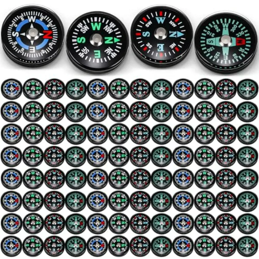 100 Pcs Button Compass Bulk 20mm Mini Survival Compass Pocket Oil Filled Compass for Camping Hiking Boating Touring Outdoor Act
100 Pcs Button Compass Bulk 20mm Mini Survival Compass Pocket Oil Filled Compass for Camping Hiking Boating Touring Outdoor Act
