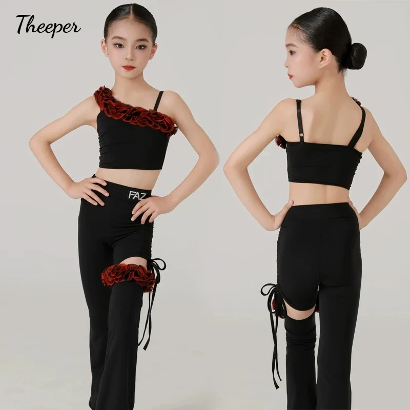 Latin Dance Set Split Top Pants Outfit Practice Competition Costume Ballroom Training Attire Daily Wear Stretchy Breathable Suit
Latin Dance Set Split Top Pants Outfit Practice Competition Costume Ballroom Training Attire Daily Wear Stretchy Breathable Suit
