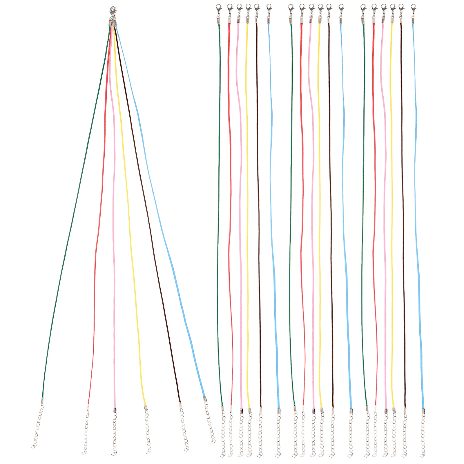 100pcs Cord 10 Necklace Cords For Pendants Colors Each 10 Pieces Durable for Jewelry Making Bracelet Anklet
100pcs Cord 10 Necklace Cords For Pendants Colors Each 10 Pieces Durable for Jewelry Making Bracelet Anklet
