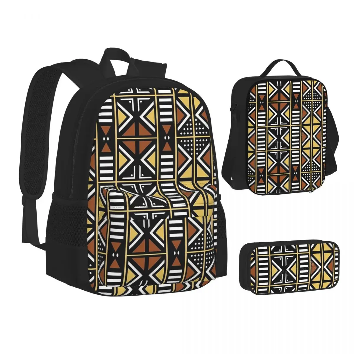 Africa Ethnic Tribal Art Backpacks Boys Girls Bookbag Children School Bags Kids Rucksack Lunch Bag Pen Bag Three-Piece Set
Africa Ethnic Tribal Art Backpacks Boys Girls Bookbag Children School Bags Kids Rucksack Lunch Bag Pen Bag Three-Piece Set