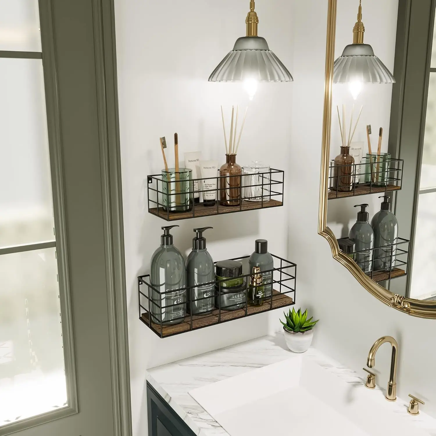 Hanging Floating Shelves, 4 Sets of Wall Mounted Shelves for Wall Storage, Hanging Storage Shelf
Hanging Floating Shelves, 4 Sets of Wall Mounted Shelves for Wall Storage, Hanging Storage Shelf