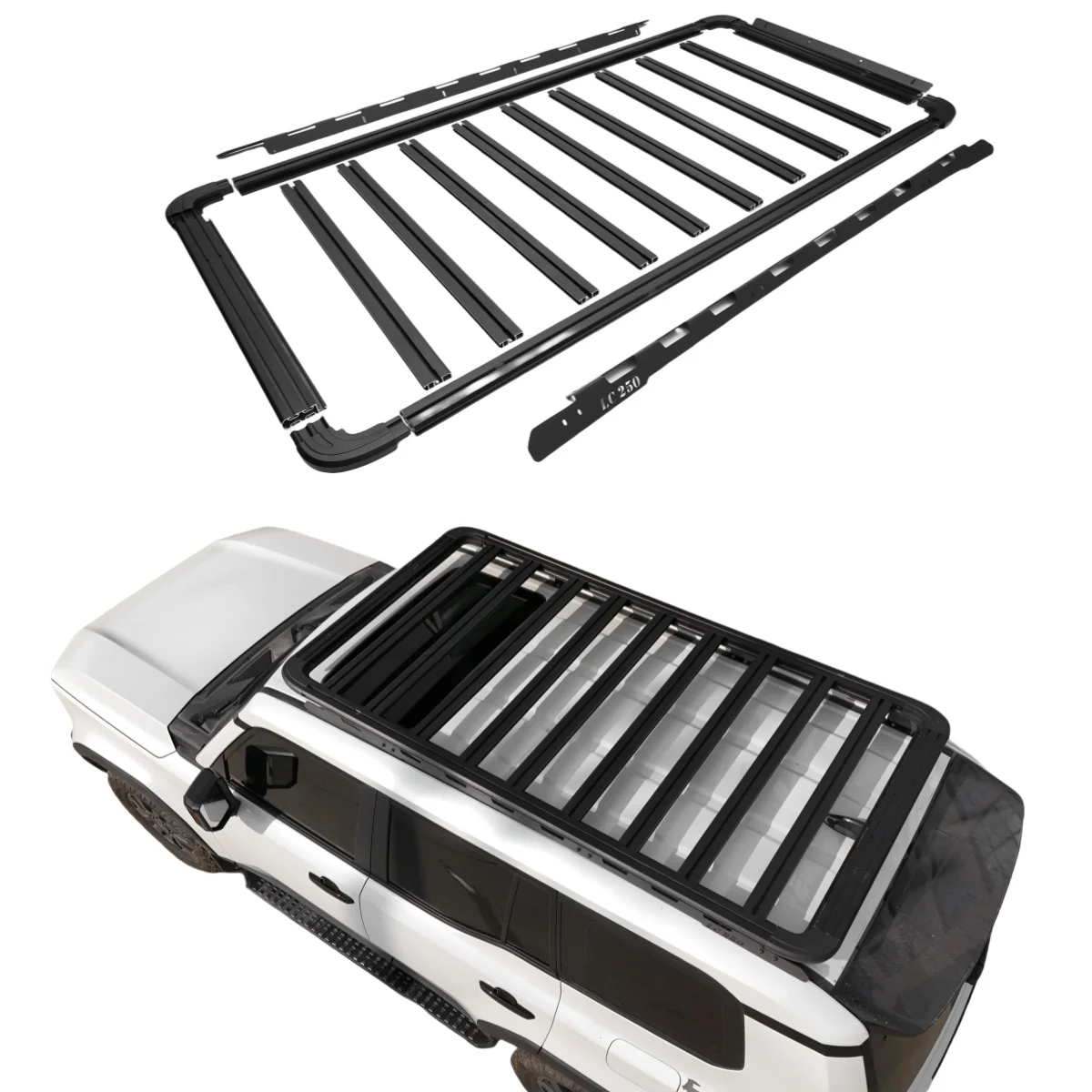 Car Roof Rack Ditch Mount Aluminum Roof Platform for New Prado LC250 FJ250 2024+
Car Roof Rack Ditch Mount Aluminum Roof Platform for New Prado LC250 FJ250 2024+