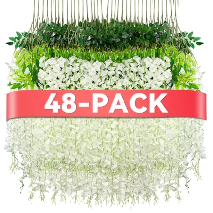 Wisteria Hanging Flowers, Pack Fake Hanging Flowers, Wisteria Artificiales Garland for Home Wedding Arch Floral Party Garden Ce
Wisteria Hanging Flowers, Pack Fake Hanging Flowers, Wisteria Artificiales Garland for Home Wedding Arch Floral Party Garden Ce
