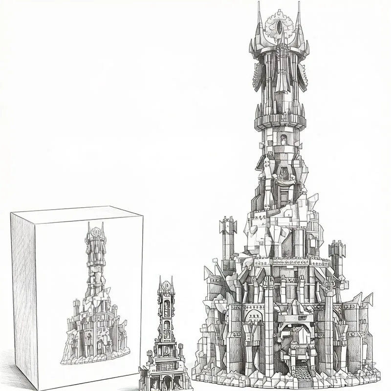 New 2026 Black Tower Dark Building Block Kit, 5471PCS - Educational Toy for Kids & Collectible Model for Adults, Perfect Birthda
New 2026 Black Tower Dark Building Block Kit, 5471PCS - Educational Toy for Kids & Collectible Model for Adults, Perfect Birthda