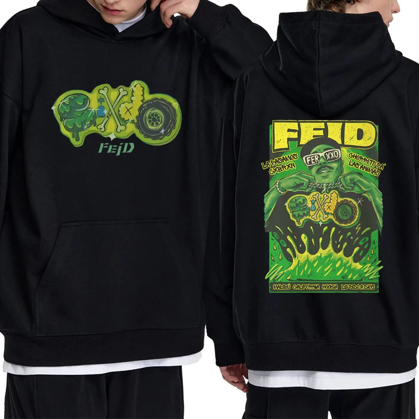 Hot Singer FERXXO Feid Double Sided printed Hoodie 2025 Men women harajuku vintage Sweatshirt Unisex Fleece Long sleeve pullover
Hot Singer FERXXO Feid Double Sided printed Hoodie 2025 Men women harajuku vintage Sweatshirt Unisex Fleece Long sleeve pullover