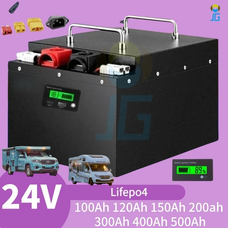 BMS 8S Lifepo4 24V 100Ah 120Ah 150Ah 200ah 300Ah 400Ah 500Ah Battery for 2KW 5KW Inverter Solar System Yacht UPS RV Outdoor
BMS 8S Lifepo4 24V 100Ah 120Ah 150Ah 200ah 300Ah 400Ah 500Ah Battery for 2KW 5KW Inverter Solar System Yacht UPS RV Outdoor