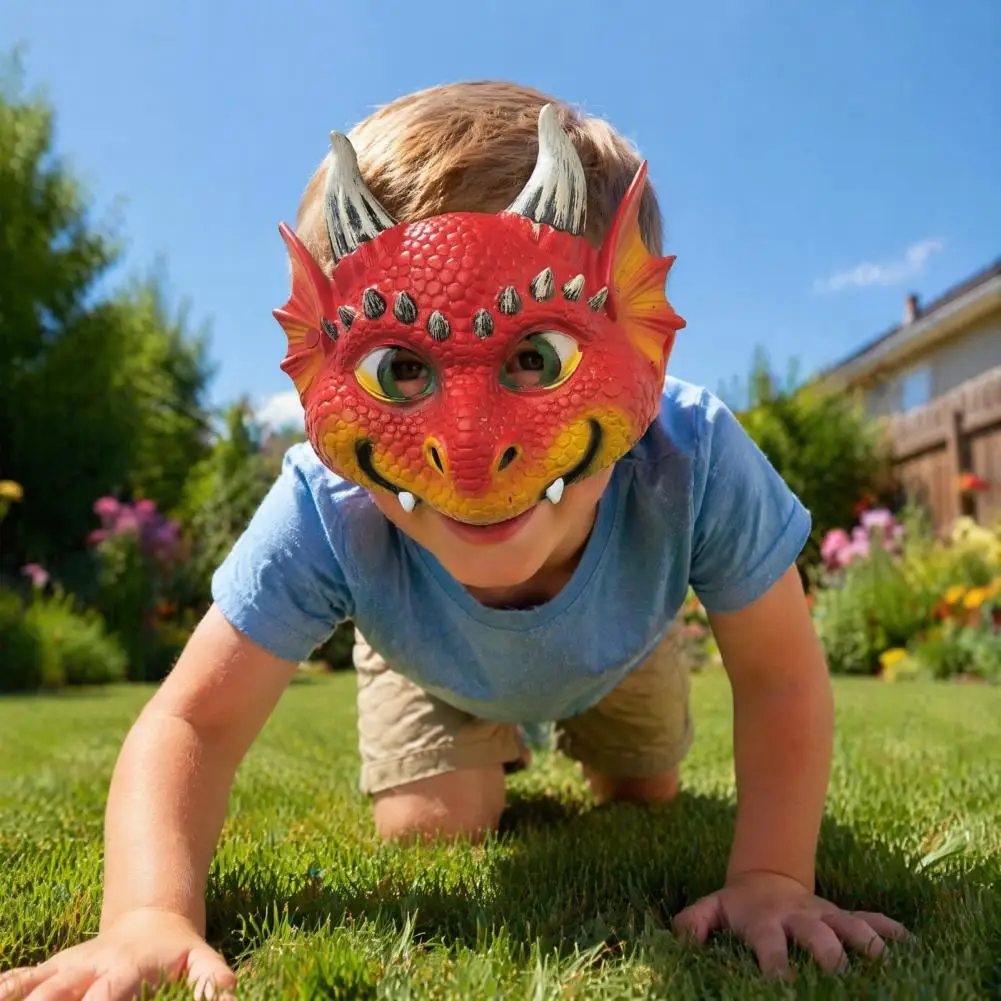 Colorful Halloween Party Mask 3d Cute Dragon Full Face Mask Lightweight Breathable Halloween Party Costume Realistic for Kids
Colorful Halloween Party Mask 3d Cute Dragon Full Face Mask Lightweight Breathable Halloween Party Costume Realistic for Kids