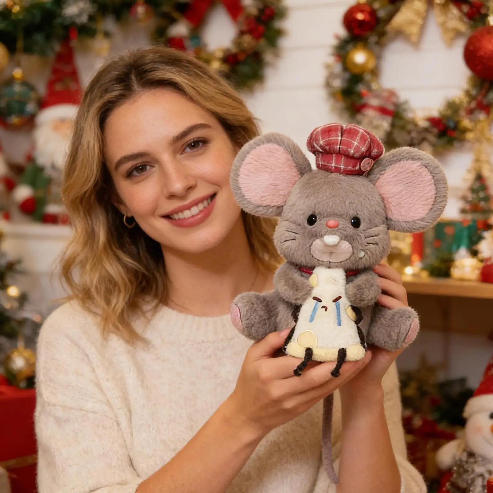 Плюшевая игрушка-мышка, мягкая, приятная, обнимающаяся, коллекционная кукла, мягкая игрушка-подушка для взрослых, женщин, детей, мальчиков и девочек
Плюшевая игрушка-мышка, мягкая, приятная, обнимающаяся, коллекционная кукла, мягкая игрушка-подушка для взрослых, женщин, детей, мальчиков и девочек