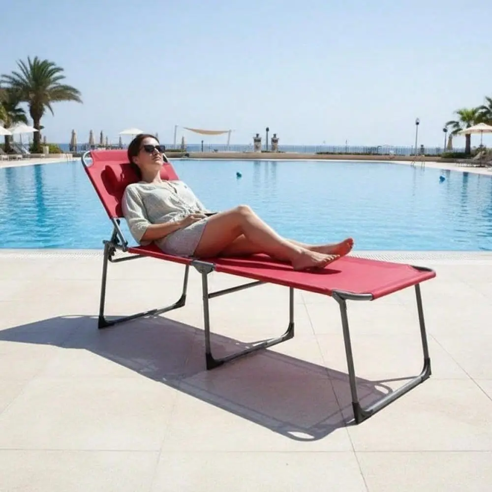 Beach Lounge Chair With Face Hole, 5Position Adjustable Tanning Chair, Pillow Side Pocket, QuickDry Fabric For Pool, Patio Outd
Beach Lounge Chair With Face Hole, 5Position Adjustable Tanning Chair, Pillow Side Pocket, QuickDry Fabric For Pool, Patio Outd