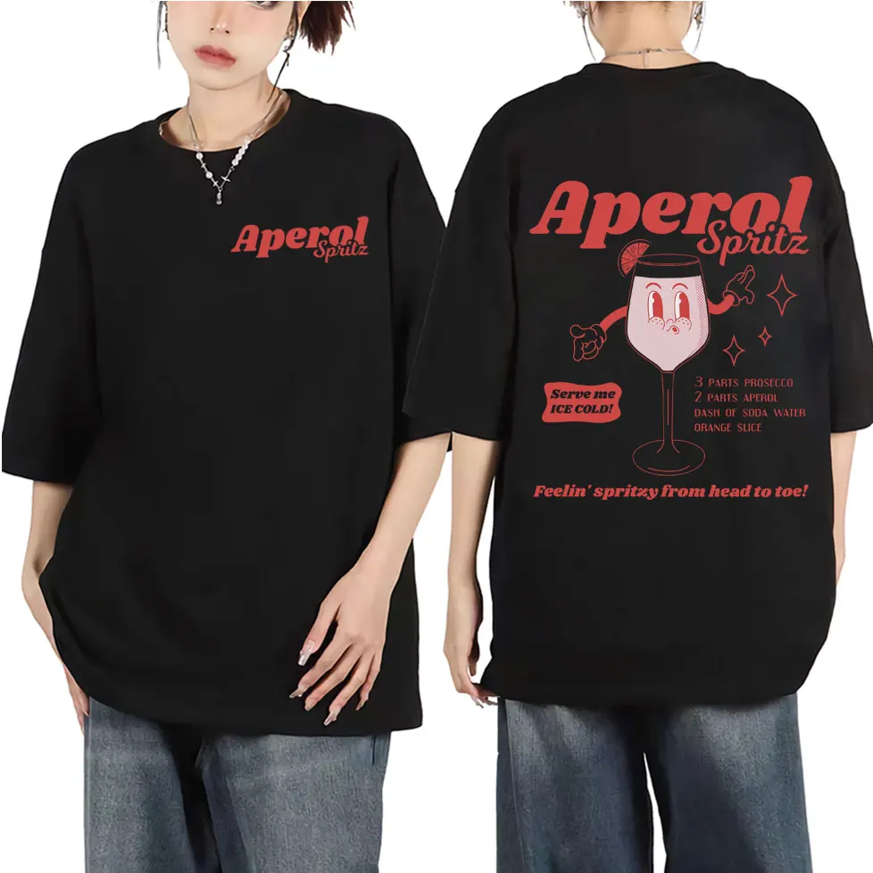 Funny Aperol Spritz Cocktail Print T-shirt Men Women Casual Fashion Short Sleeve T Shirt High Quality Cotton Oversized T-shirts
Funny Aperol Spritz Cocktail Print T-shirt Men Women Casual Fashion Short Sleeve T Shirt High Quality Cotton Oversized T-shirts