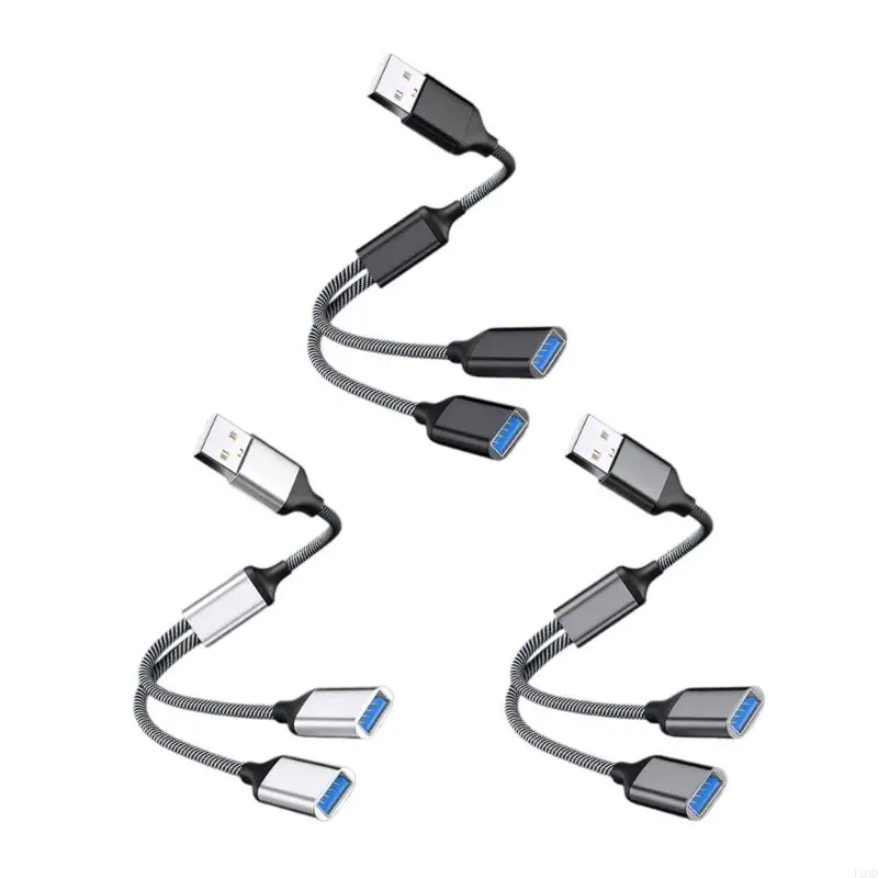 USB Splitter Cable USB2.0 A Male to 2 USB Female Power Cord for Charging/Data Transfer/Laptop Data Wire 28cm/11.02in
USB Splitter Cable USB2.0 A Male to 2 USB Female Power Cord for Charging/Data Transfer/Laptop Data Wire 28cm/11.02in