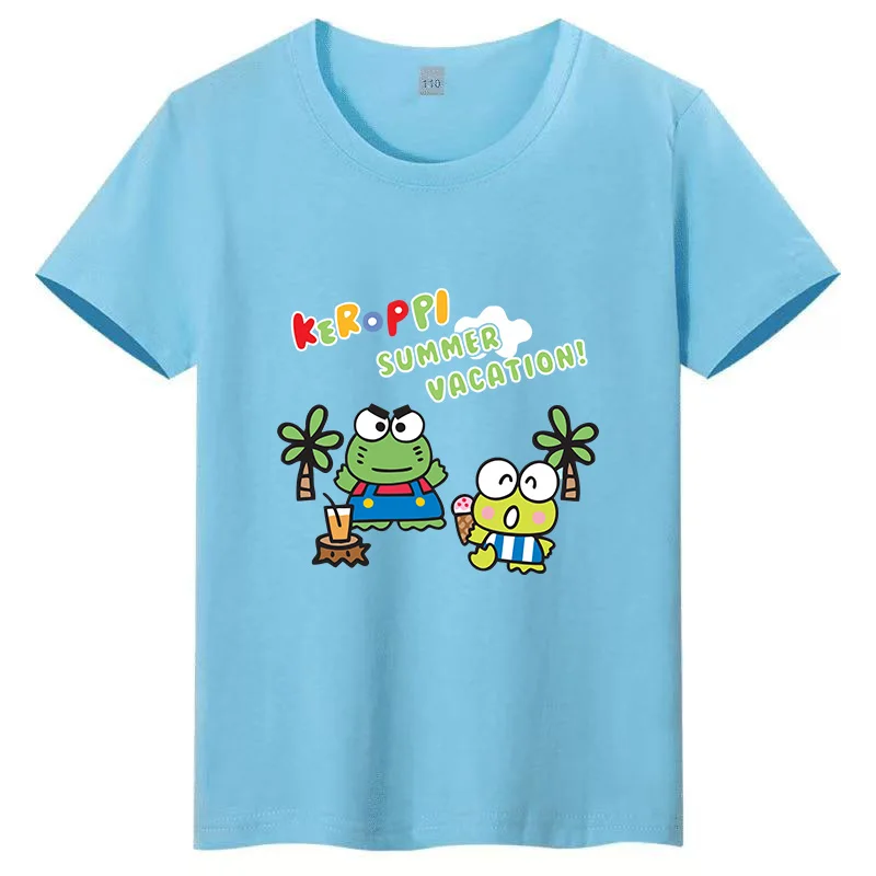 Summer Big Eyed Frog Jade Guigou Pattern Printed Children's T-shirt Round Neck Cotton Casual Sports Short Sleeve
Summer Big Eyed Frog Jade Guigou Pattern Printed Children's T-shirt Round Neck Cotton Casual Sports Short Sleeve