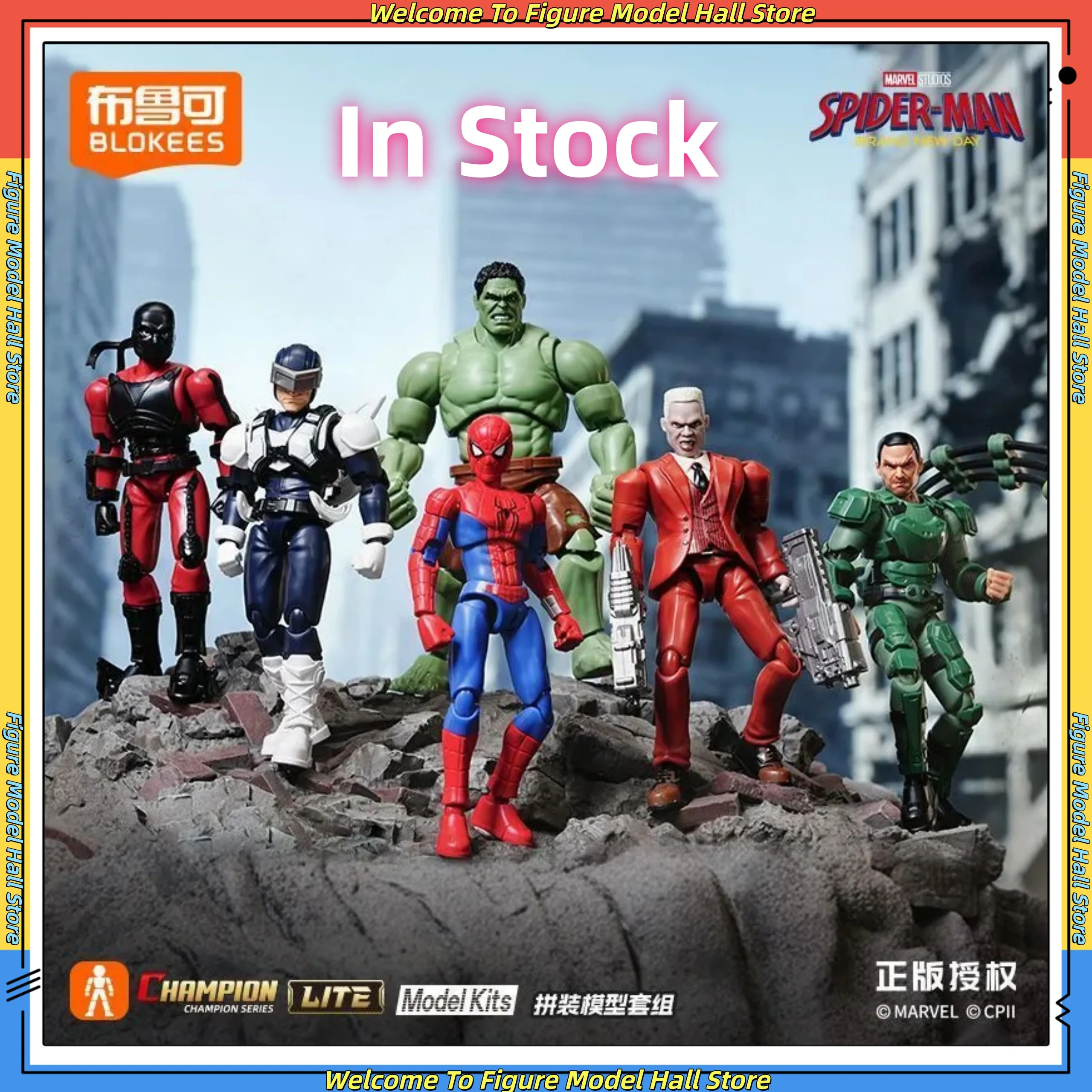 Blokees Building Block Man Marvel Champion Class Edition Lite Vol.1 A brand-new Day Assembly Model Kit Action Figures Gifts
Blokees Building Block Man Marvel Champion Class Edition Lite Vol.1 A brand-new Day Assembly Model Kit Action Figures Gifts