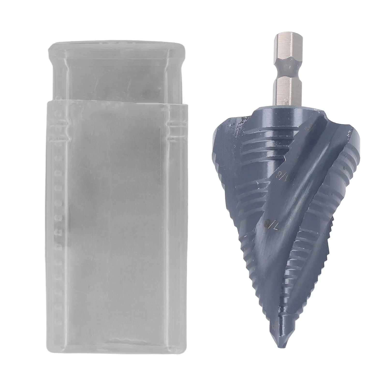 Spiral Step Drill Step Drill Bit Imperial 1/4 to 1‑3/8in for Metal 4 Flute Spiral with 8% Cobalt Step Drill Bit
Spiral Step Drill Step Drill Bit Imperial 1/4 to 1‑3/8in for Metal 4 Flute Spiral with 8% Cobalt Step Drill Bit