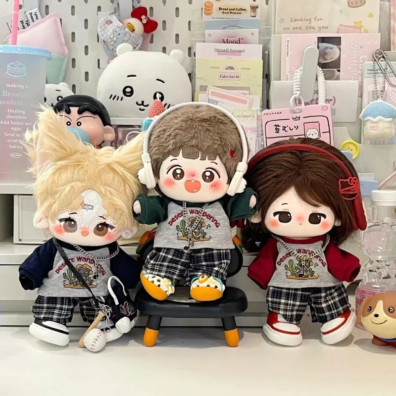 Retro T-shirt Cute Doll Clothes Cartoon Jumpsuit Cotton Doll Plush Toy Clothing Kids Toy Gifts Accessories Holiday Gift 20cm
Retro T-shirt Cute Doll Clothes Cartoon Jumpsuit Cotton Doll Plush Toy Clothing Kids Toy Gifts Accessories Holiday Gift 20cm