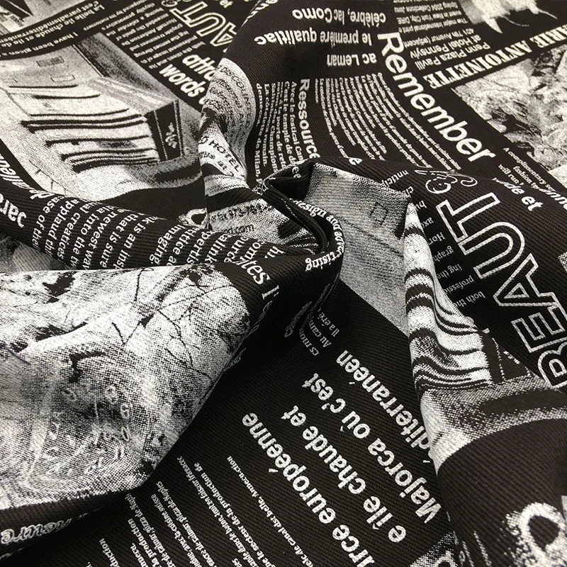 Ткань из хлопка с принтом в стиле граффити, имитация газеты, для шитья одежды, модных пальто и курток, дизайнерская ткань для рукоделия
Ткань из хлопка с принтом в стиле граффити, имитация газеты, для шитья одежды, модных пальто и курток, дизайнерская ткань для рукоделия