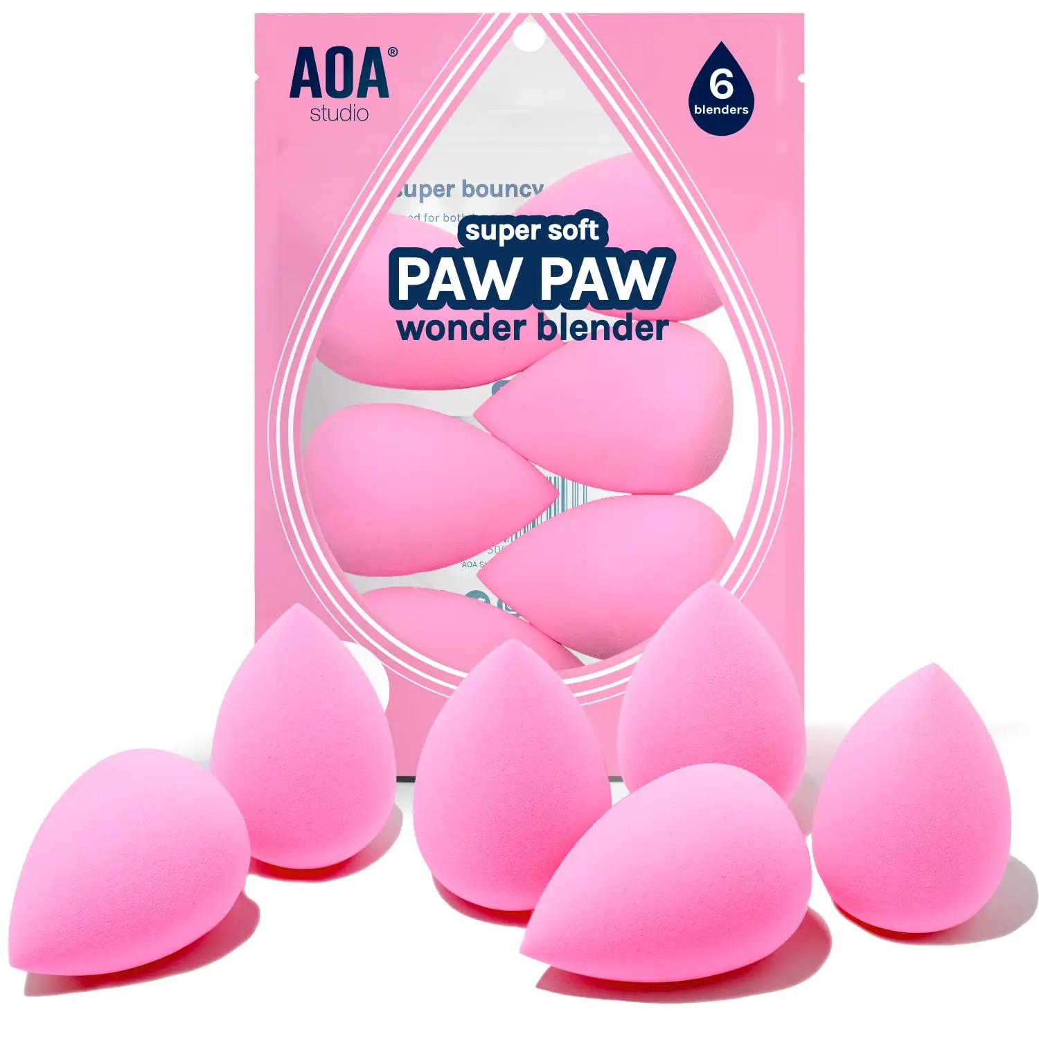 6-Piece Makeup Sponge Set for Foundation, Powder & Liquid, Soft & Latex-Free Blending
6-Piece Makeup Sponge Set for Foundation, Powder & Liquid, Soft & Latex-Free Blending