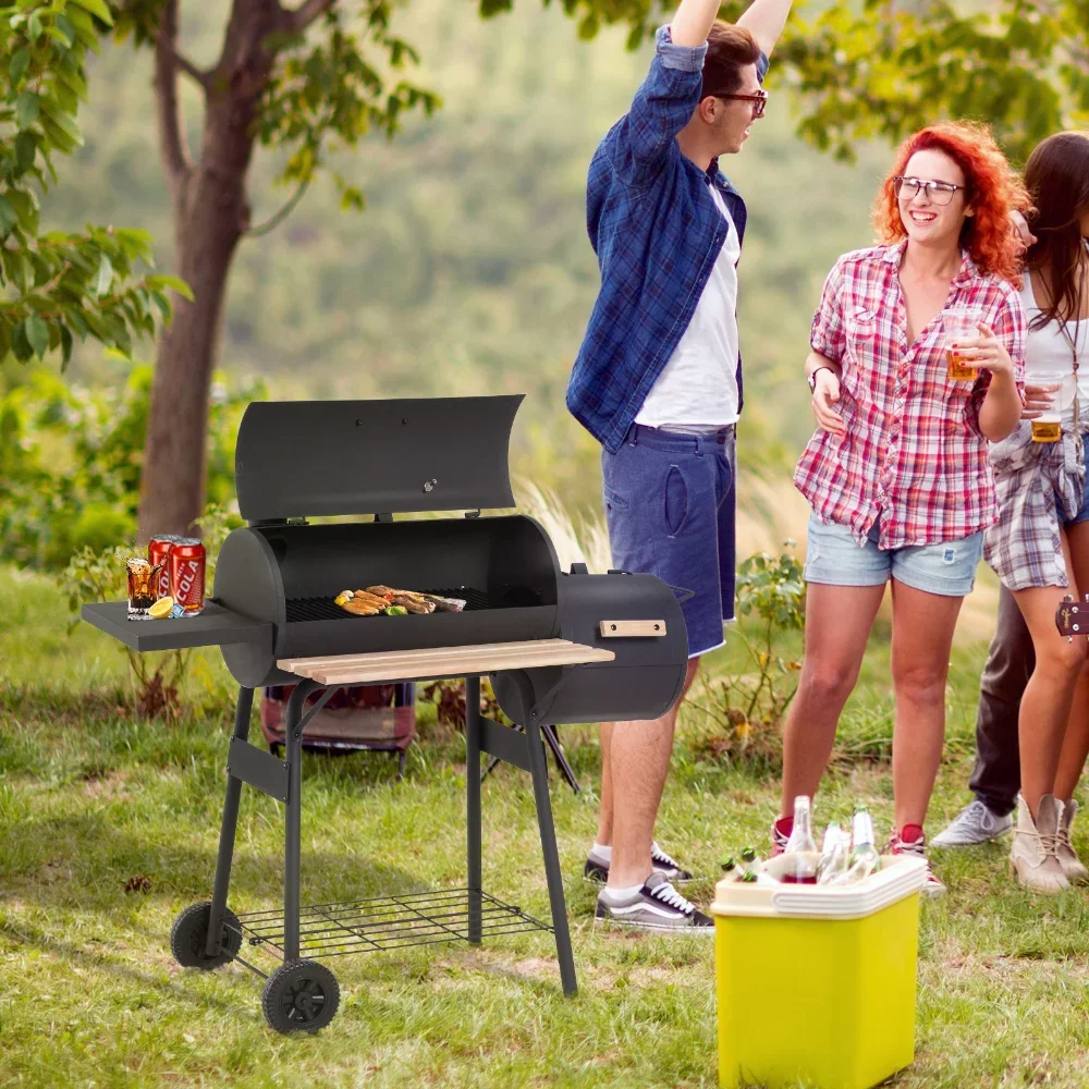 48 inch steel portable charcoal barbecue grill, offset smoking combination, durable structure barbecue grill
48 inch steel portable charcoal barbecue grill, offset smoking combination, durable structure barbecue grill