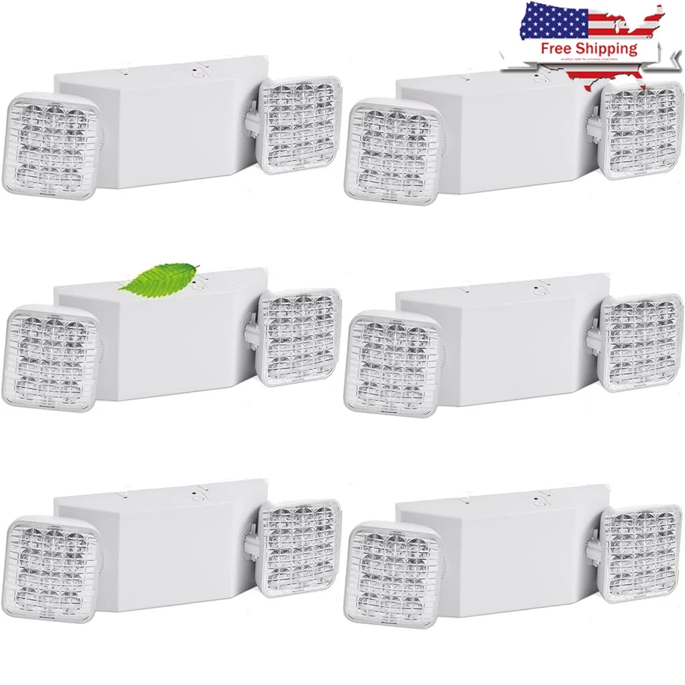 Emergency Lights with Battery Backup Adjustable Dual Head Exit Lighting 110V 277V 180mins Backup Bright Floodlights
Emergency Lights with Battery Backup Adjustable Dual Head Exit Lighting 110V 277V 180mins Backup Bright Floodlights