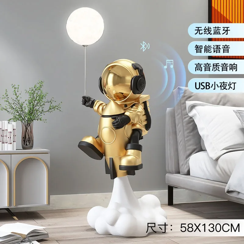 130 см напольная скульптура астронавта, Bluetooth-динамик, ТВ-шкаф для гостиной, домашний декор, статуя домашнего уборщика
130 см напольная скульптура астронавта, Bluetooth-динамик, ТВ-шкаф для гостиной, домашний декор, статуя домашнего уборщика