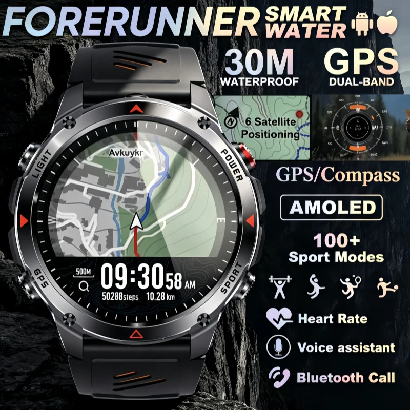 T-Rex 3 Pro Military Grade AGPS Smart Watch 5ATM Waterproof Dual-band GNSS Compass Altimeter AMOLED Swim Sports Smart Watch Me
T-Rex 3 Pro Military Grade AGPS Smart Watch 5ATM Waterproof Dual-band GNSS Compass Altimeter AMOLED Swim Sports Smart Watch Me