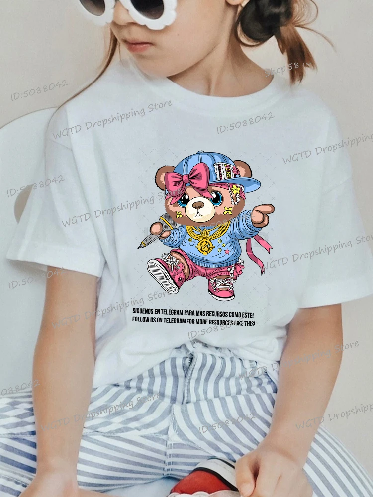 Cartoon Bear Printed Kids T-shirts Hip Hop Rock and Roll Bear Short Sleeve Funny Tops for Boys Girls Streetwear Bear Shirts
Cartoon Bear Printed Kids T-shirts Hip Hop Rock and Roll Bear Short Sleeve Funny Tops for Boys Girls Streetwear Bear Shirts