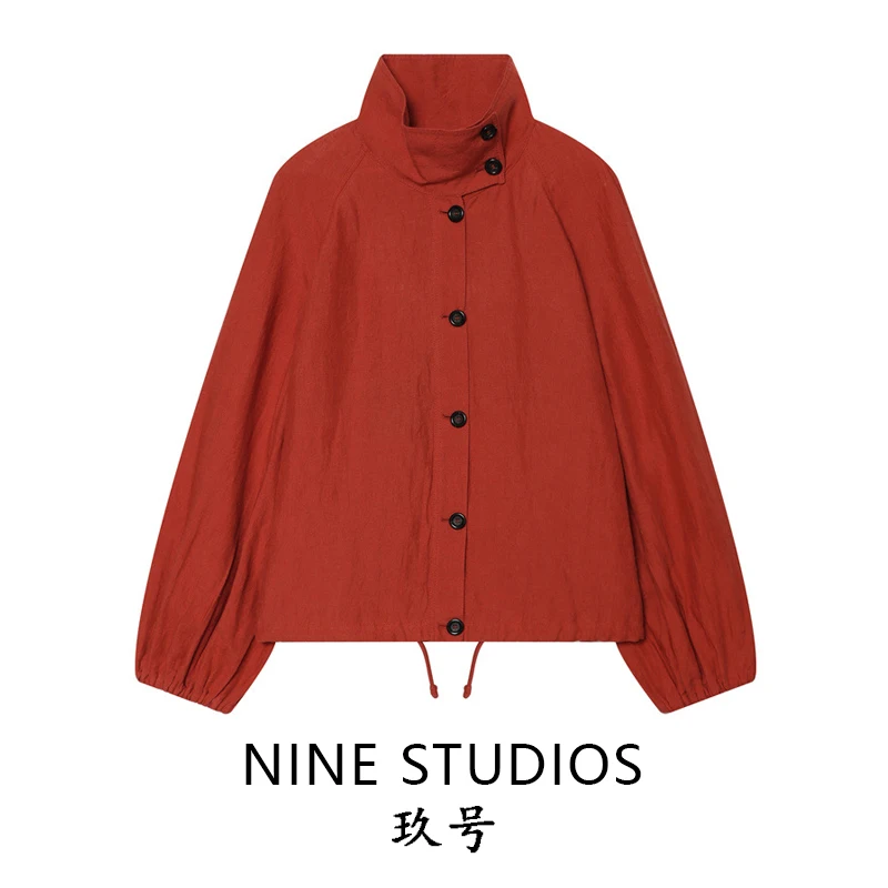 NINE ZAR Women's Linen Long Sleeve Loose High Collar Pilot Jacket Outerwear Standard Fit European Style Summer Season Polyest...
NINE ZAR Women's Linen Long Sleeve Loose High Collar Pilot Jacket Outerwear Standard Fit European Style Summer Season Polyest...