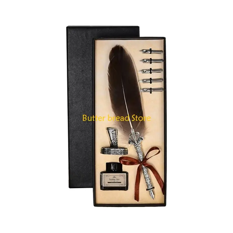 W89C Набор ручек для каллиграфии с перьями Ручка-гусиная ручка Необычная ручка Роскошный винтажный набор ручек для подписи
W89C Набор ручек для каллиграфии с перьями Ручка-гусиная ручка Необычная ручка Роскошный винтажный набор ручек для подписи