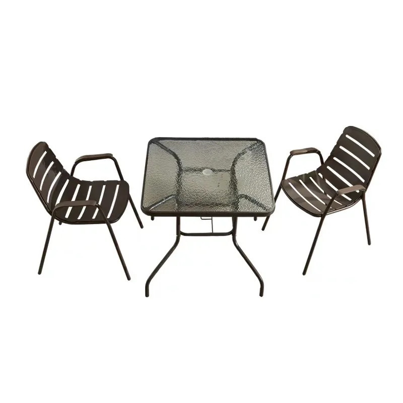 Outdoor table and chair outdoor villa courtyard garden open-air balcony leisure combination titanium steel metal outdoor set
Outdoor table and chair outdoor villa courtyard garden open-air balcony leisure combination titanium steel metal outdoor set