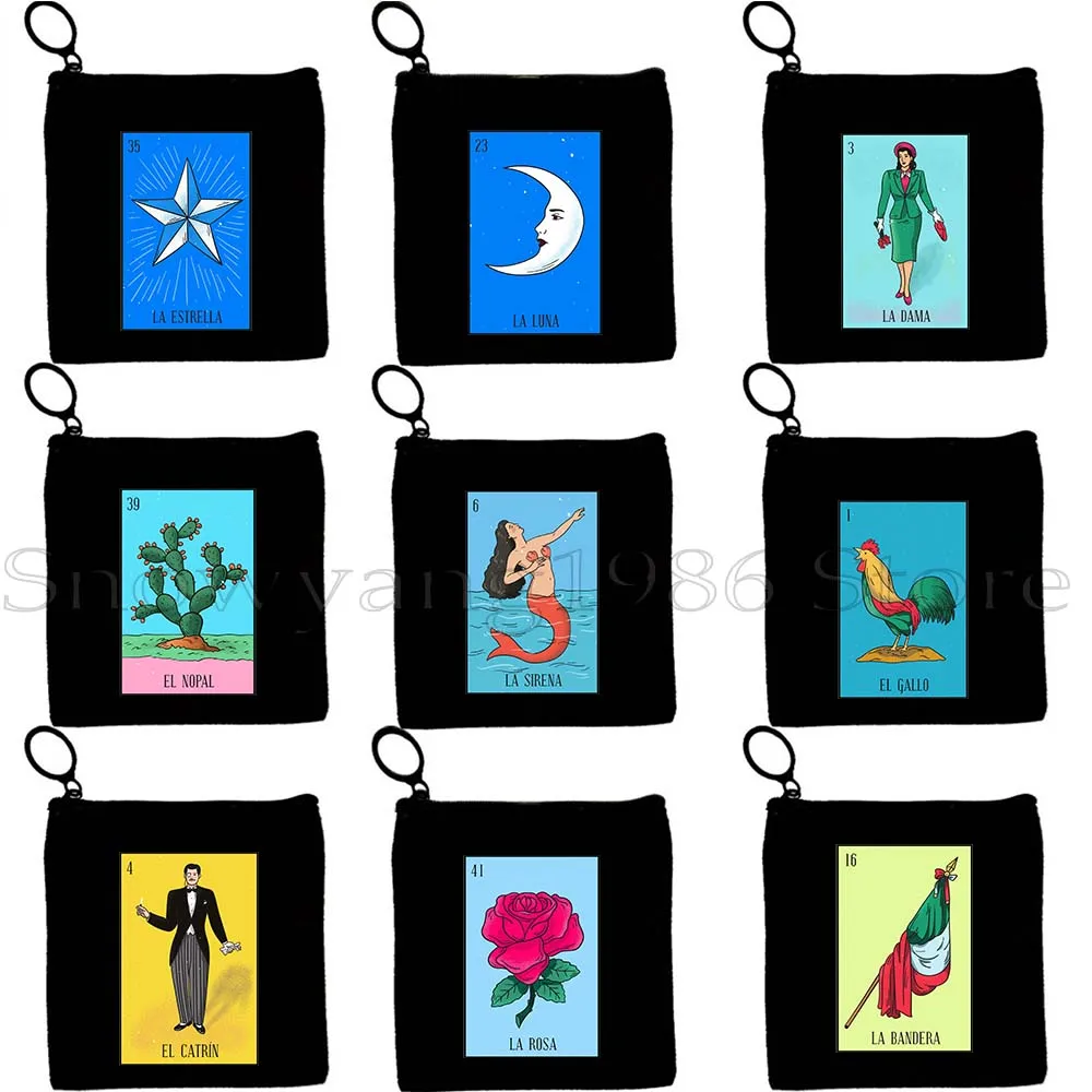 El Catrin Muertos Tarot Nopal ESTRELLA SIRENA Luna ROSA Mexican Loteria Bingo Card Art Print Key Coin Purse Case Wallet Pouch
El Catrin Muertos Tarot Nopal ESTRELLA SIRENA Luna ROSA Mexican Loteria Bingo Card Art Print Key Coin Purse Case Wallet Pouch