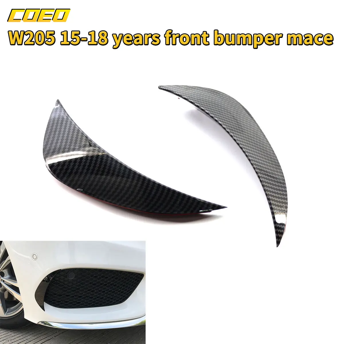1 Pair Car Rear Bumper Lip Splitter Deflector For Mercedes-Benz W205 2015-2018 Carbon Pattern / Gloss Black Rear Bar Wolf Tooth
1 Pair Car Rear Bumper Lip Splitter Deflector For Mercedes-Benz W205 2015-2018 Carbon Pattern / Gloss Black Rear Bar Wolf Tooth