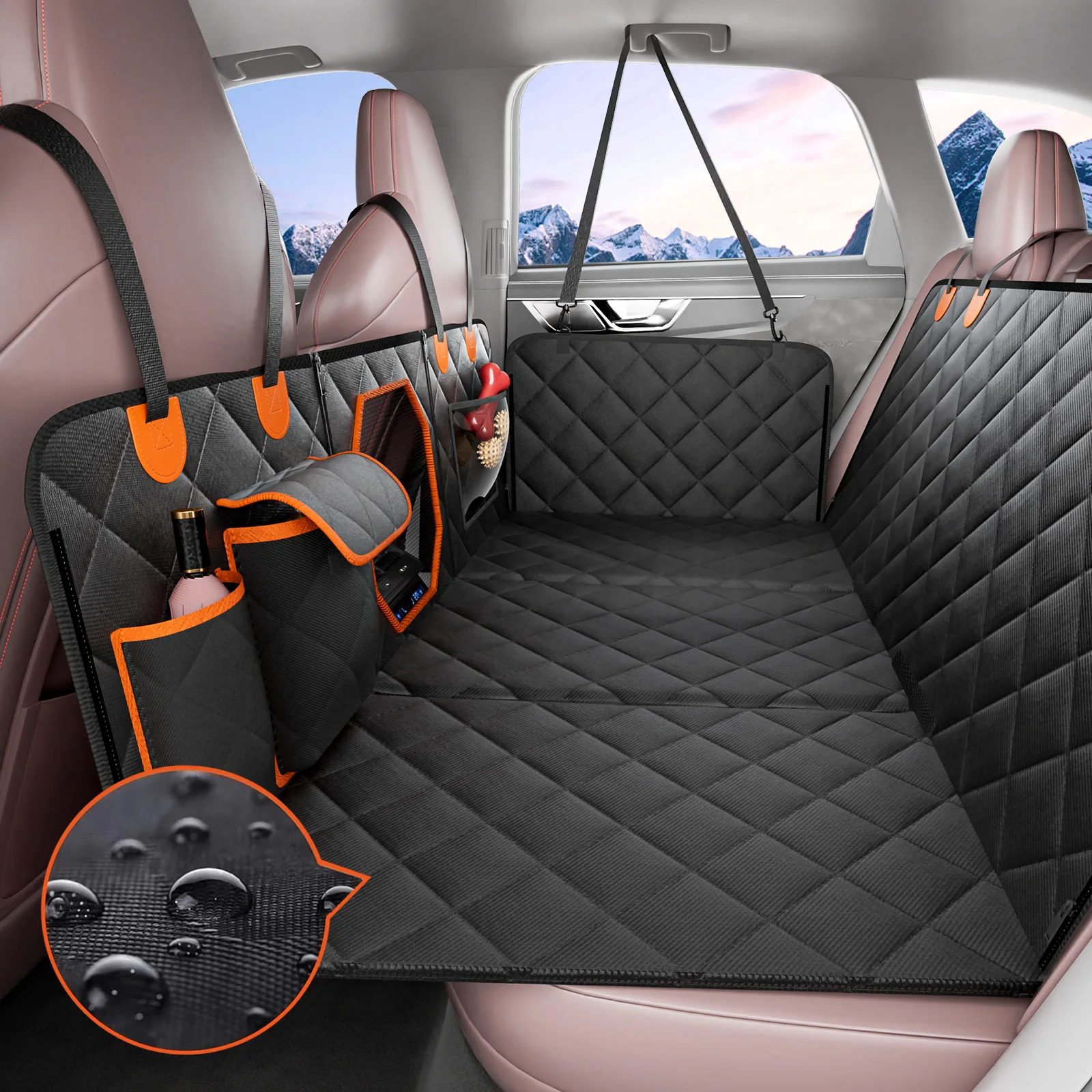 VEVOR Dog Car Seat Cover for Back Seat Waterproof 600D Heavy Duty Pet Car Seat Protectors with Mesh Window and Storage Pocket
VEVOR Dog Car Seat Cover for Back Seat Waterproof 600D Heavy Duty Pet Car Seat Protectors with Mesh Window and Storage Pocket