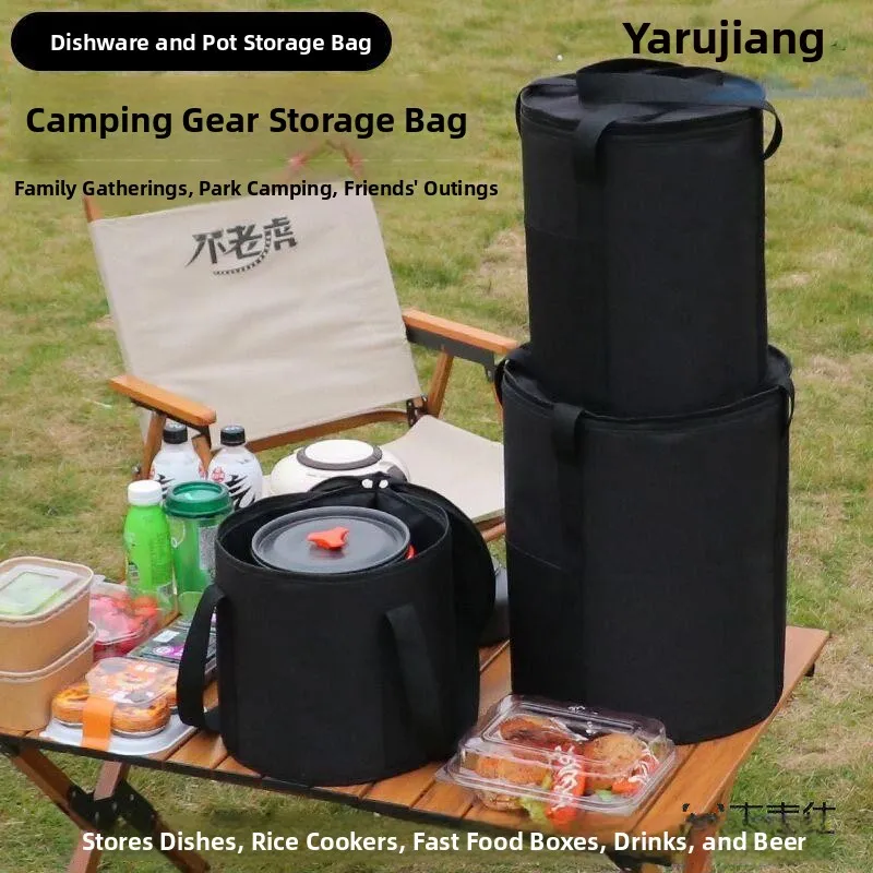 Large Capacity Cassette Stove Storage Bag Camping Picnic Tool Kit Handheld Pan Pot Holder Modern Simple Style Travel Essential
Large Capacity Cassette Stove Storage Bag Camping Picnic Tool Kit Handheld Pan Pot Holder Modern Simple Style Travel Essential