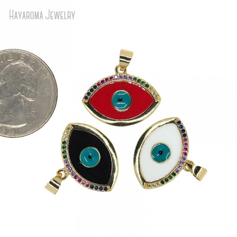10Pcs Wholesale Enamel Copper Metal Pendant Religious Evil Turkish Eye Islam Jewelry Gold Color Charms PM28517
10Pcs Wholesale Enamel Copper Metal Pendant Religious Evil Turkish Eye Islam Jewelry Gold Color Charms PM28517
