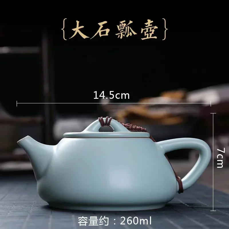 Chinese Ru Kilns Porcelain Tea Pot Chinoiser Kung Fu Tea Pot
Chinese Ru Kilns Porcelain Tea Pot Chinoiser Kung Fu Tea Pot